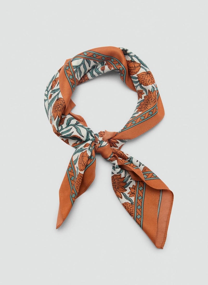 MANGO Floral-Print Scarf  - Image 2