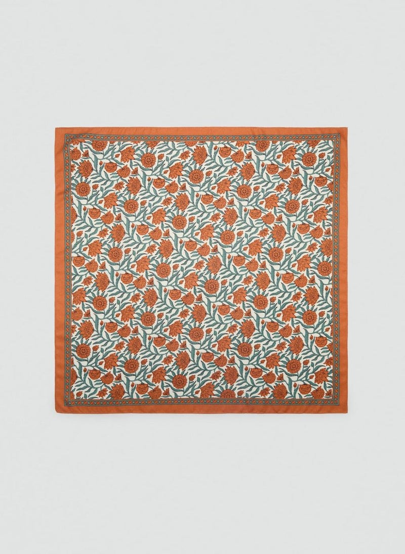 MANGO Floral-Print Scarf  - Image 1