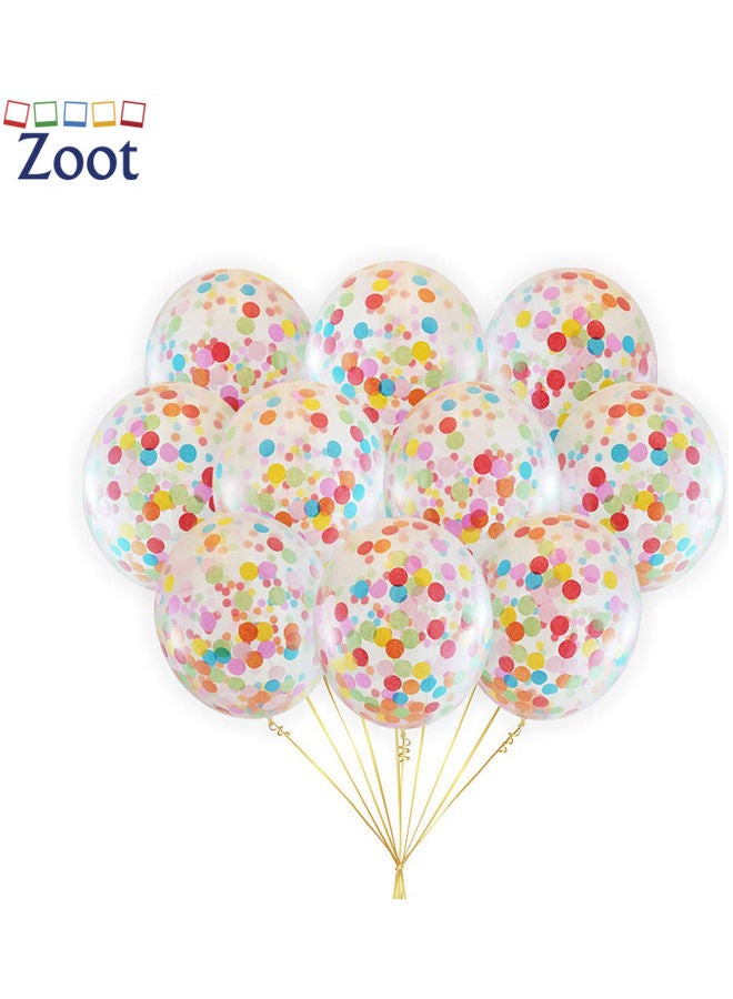 NIBEMINENT 20-Piece Confetti Filled Party Decoration Balloons 10inch - Image 1