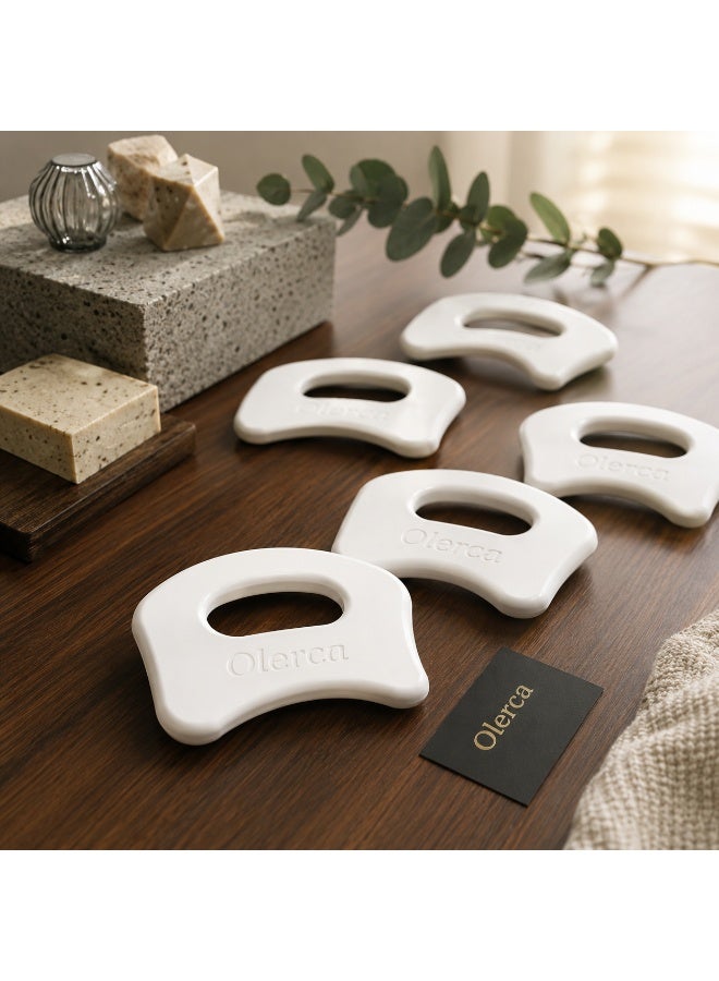 Olerca White Massage Tool for Body Recovery & Relaxation – Ergonomic Body Massage Tool for Muscle Relief, Shower Massage, Skin Care & Daily Wellness - Image 3