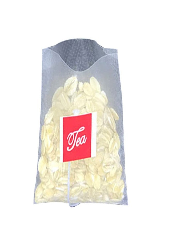 BYNNIX 100PCS Pyramid Tea Bag Filter Nylon Tea Bag Single String Label Transparent Decoration Gift - Image 3