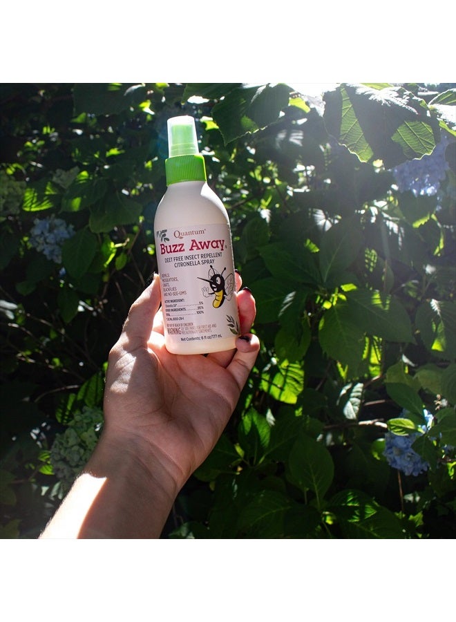 Quantum Health Buzz Away Insect Repellent DEET Free Citronella Oil Outdoor Mosquito Gnat Black Fly & No-See-Um Bug Spray Powerful Plants Repel Bugs Off Skin, Safe for Kids - 6 Ounce - Image 5