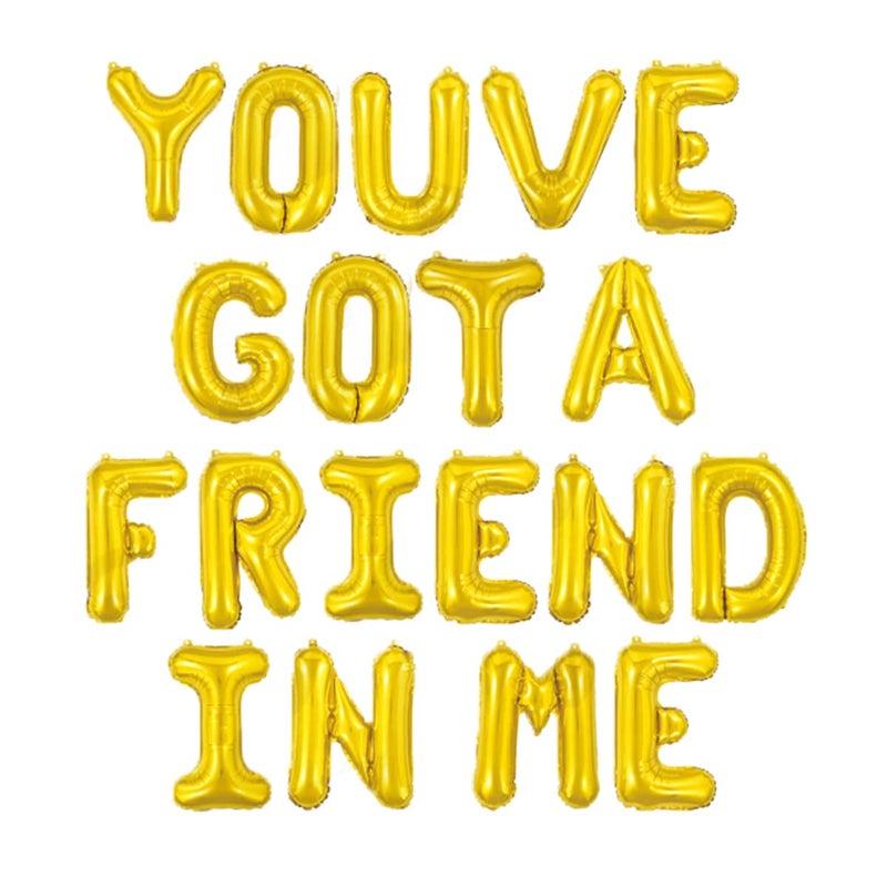 BEOXAGAR Youve Got A Friend In Me Balloon Banner Youve Got a Friend In Me Matching Toy Inspired Story Birthday Party Supplies - Image 3