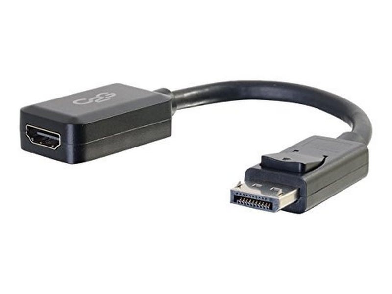 C2G Legrand DisplayPort to HDMI, Male to Female Displayport Cable, Black DisplayPort Cable, 8 Inch Digital Display Cable, 1 Count, C2G 54322 - Image 1