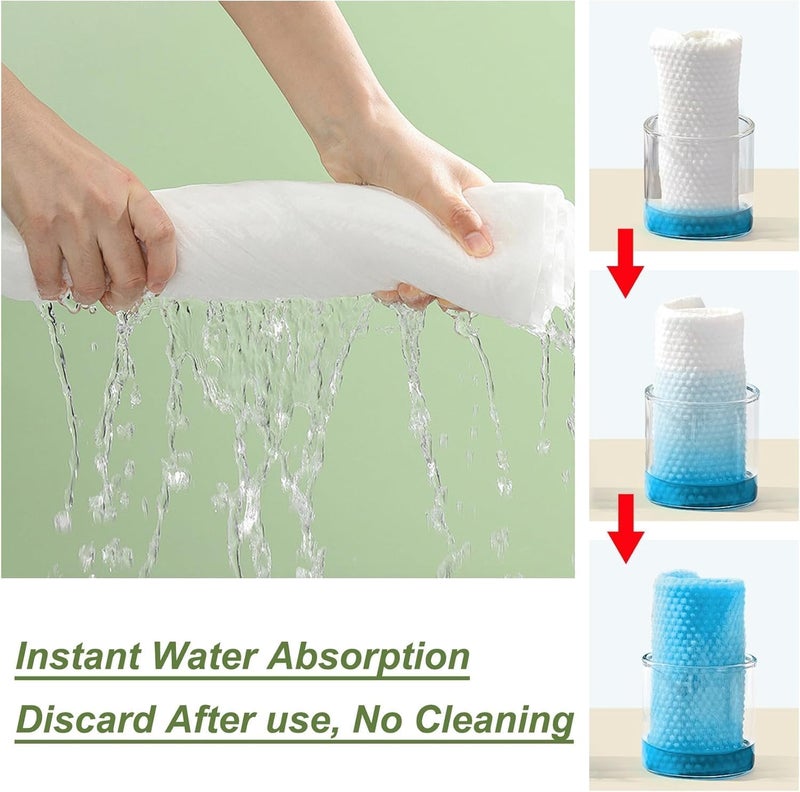 Goodern Disposable Bath Towels Set,10 Pack Ultra Soft Disposable Body Towels,Travel Towel,Quick Dry Disposable Washcloths,Portable Travel Bath Towel and Face Towel for Hotel Camping Spa Beach - Image 5