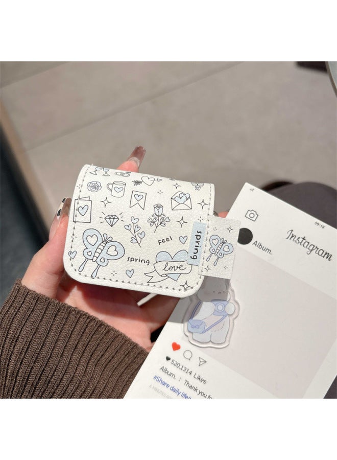 Loquat Creative Flower Love erfly For HuaweiFreeBuds6i/5i/pro3 Headset Protective Case 4e Female Clip-Color:Flower Love erfly Headphone Cover Shell + Pendant-Model:For HuaweiFreebuds 5  - Image 1
