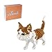 Larcele Cat Mini Building Blocks Animal Set DIY Micro 3D Building Toy Bricks1390 Pieces KLJM05Cat Model 4945 - Image 3