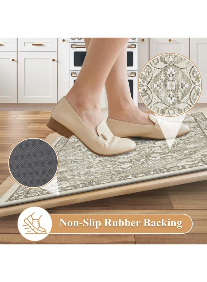 Ileading Anti Fatigue Kitchen Rugs Sets of 2 Cushioned Kitchen Mats for Floor Waterproof Kitchen Mat Set Non Slip Comfort Standing Mat for Kitchen, Office, Sink, Laundry - Image 4