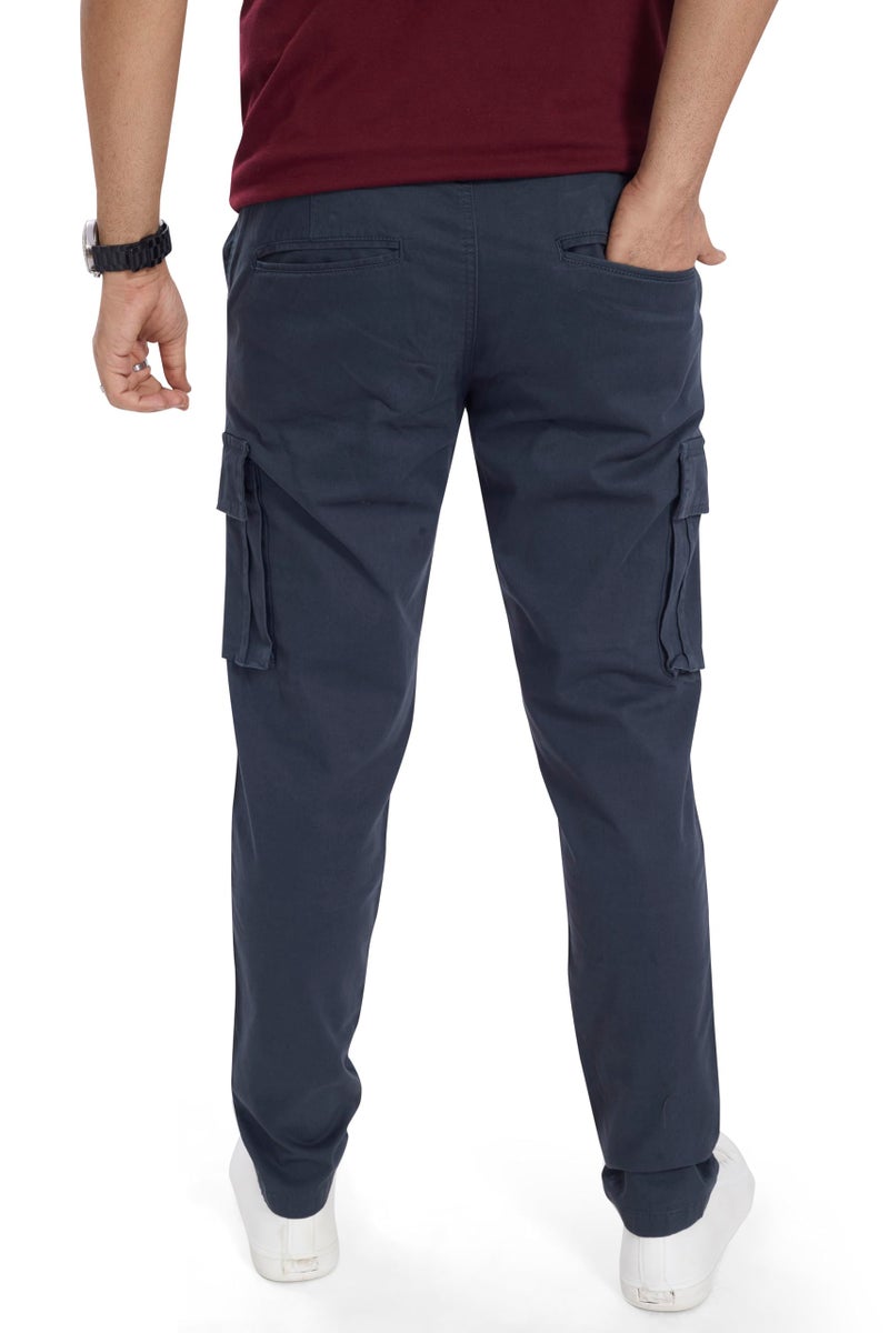 DIVISIVE Men's Cotton Cargo Pants (DCR110_36_Teal) - Image 5