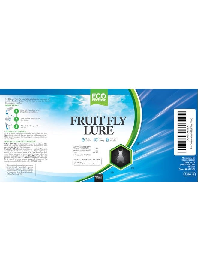 Eco Defense Natural Non Toxic Fruit Fly Lure - 470ml - Image 5