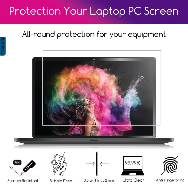 حامي شاشة من زجاج مقوى مكون من قطعتين لجهاز HP OmniBook 5 Flip 2-in-1 الجديد لعام 2025 بحجم 14 بوصة (fp-0000) وحاسوب HP Envy x360 14 بوصة 2-in-1 لعام 2024 (14-FA / 14-FC) ذو شاشة تعمل باللمس، وضوح فائ - Image 5