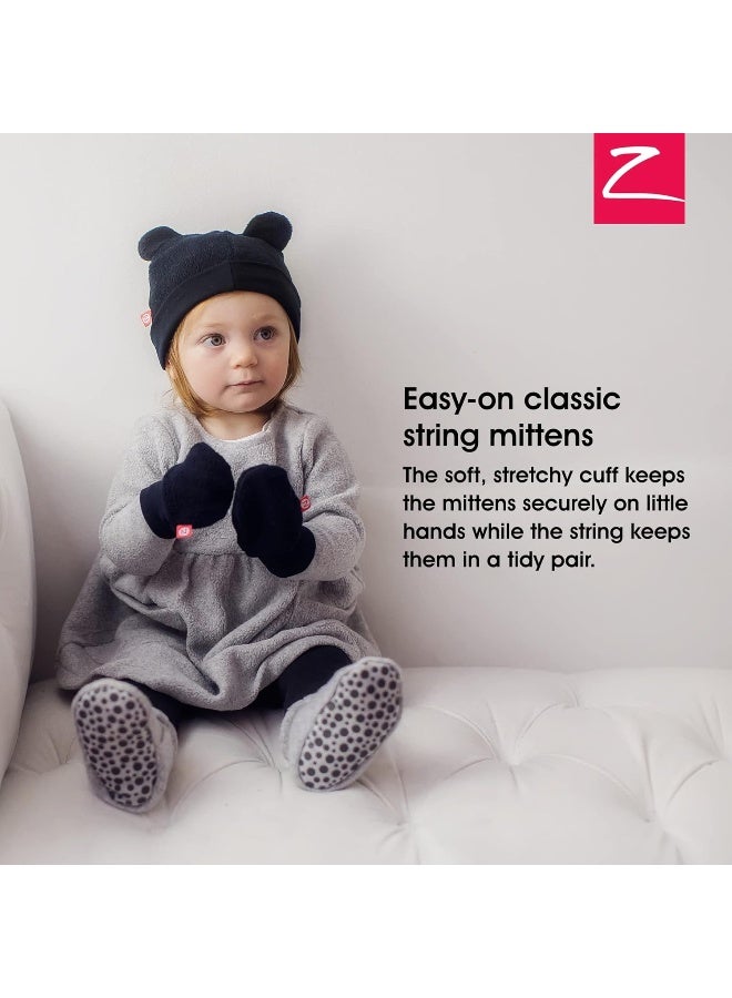 Zutano Zutano Baby Fleece Thumbless Mittens, Outdoor Winter Mittens for Babies  - Image 2