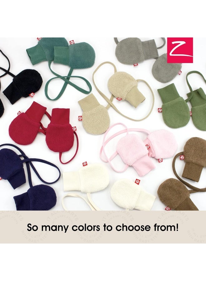 Zutano Zutano Baby Fleece Thumbless Mittens, Outdoor Winter Mittens for Babies  - Image 5