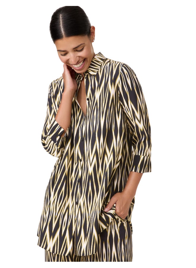 GERRY WEBER Ikat Print Long Blouse  - Image 1