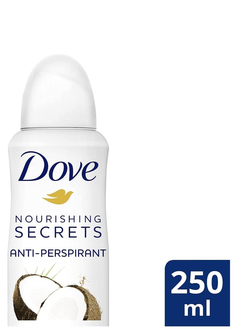 Dove Deodorant Spray Coconut And Jasmine Flower - - 250ML - Image 2