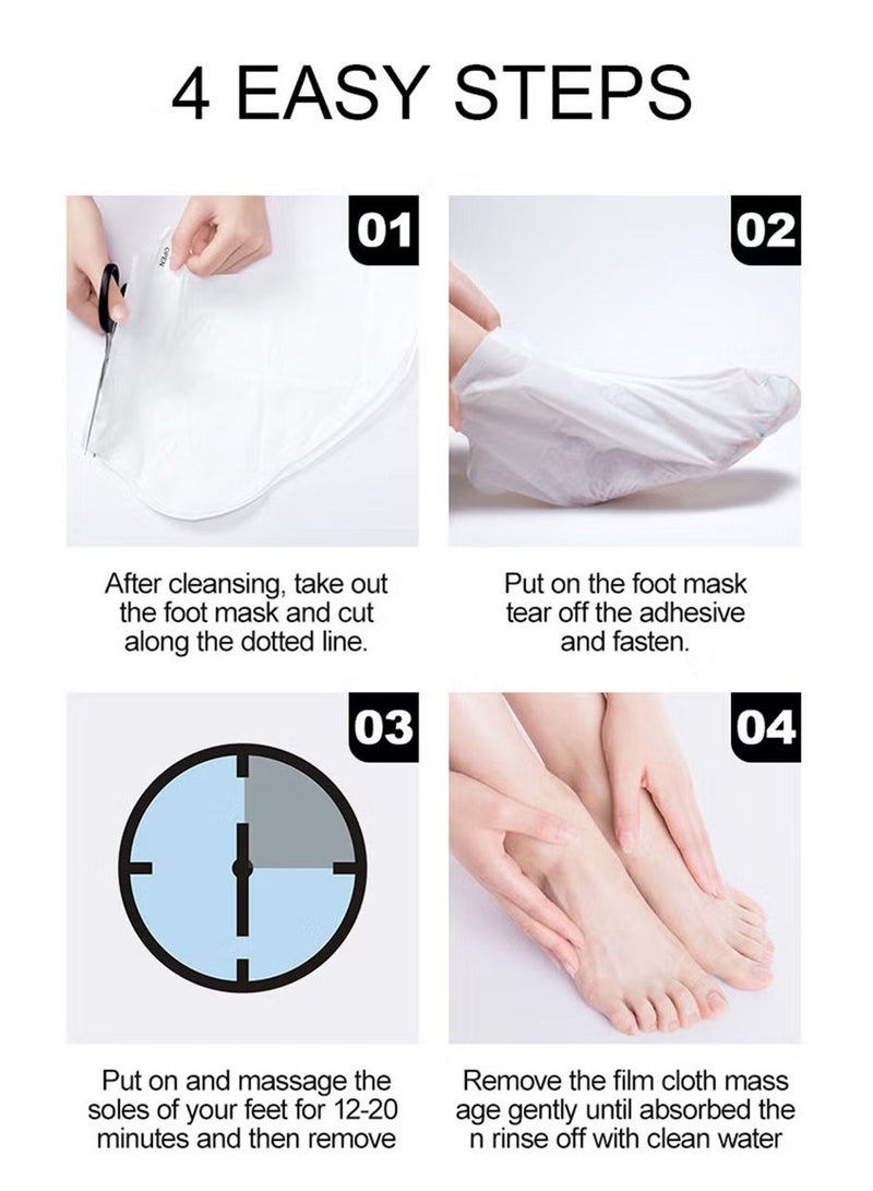 SADOER Foot Moisturizing Mask, Foot Peel Mask, Natural Lavender Exfoliating Foot Peel Mask,Foot Skin Repair Socks for Dry, Aging - Image 5