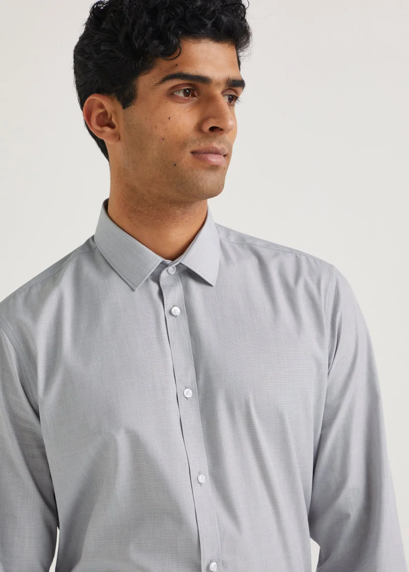 ماتلان Taylor & Wright Grey Easy Care Slim Fit Shirt