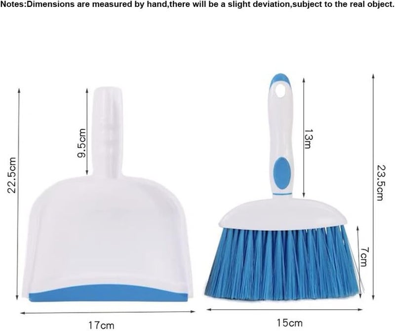 BSMstone Mini Broom and Dustpan Set-Mini Whisk Set for Desk, Housekeeping, Office, Kitchen, Pet Nest, etc.,Daily Cleaning Necessity Plastic Mini Dustpan Set (Pink) - Image 2