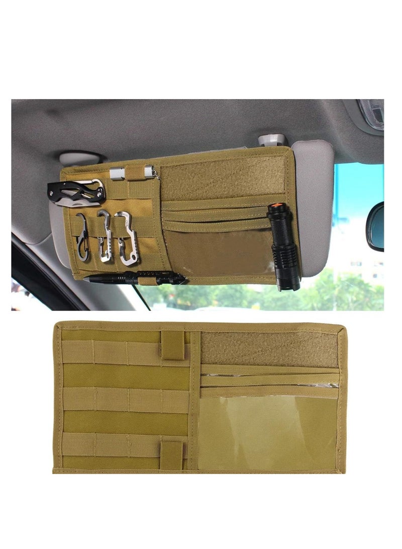 Car Storage Sun Visor Hanging Bag, Multifunctional Storage Bag - Image 1
