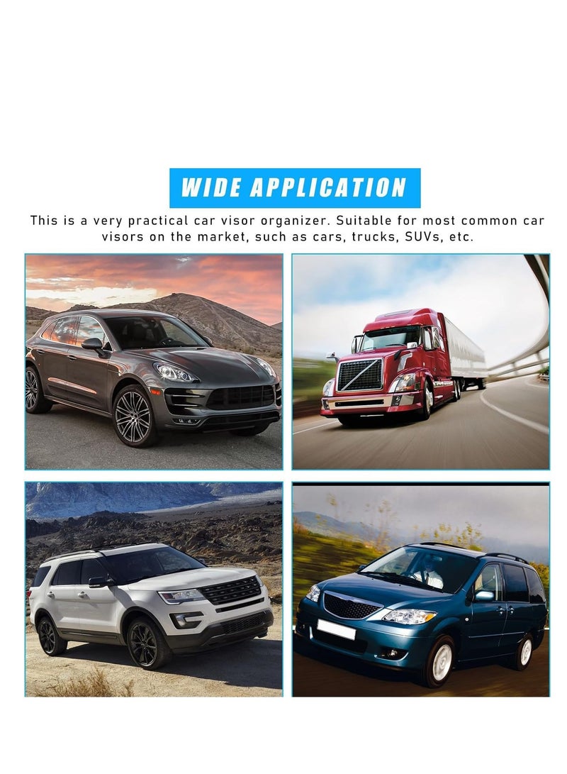 Car Storage Sun Visor Hanging Bag, Multifunctional Storage Bag - Image 2