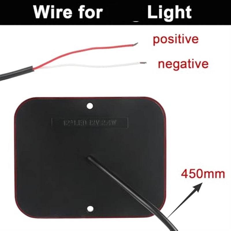 Wivplex 2Pcs Waterproof Trailer Rear Lights - Image 3