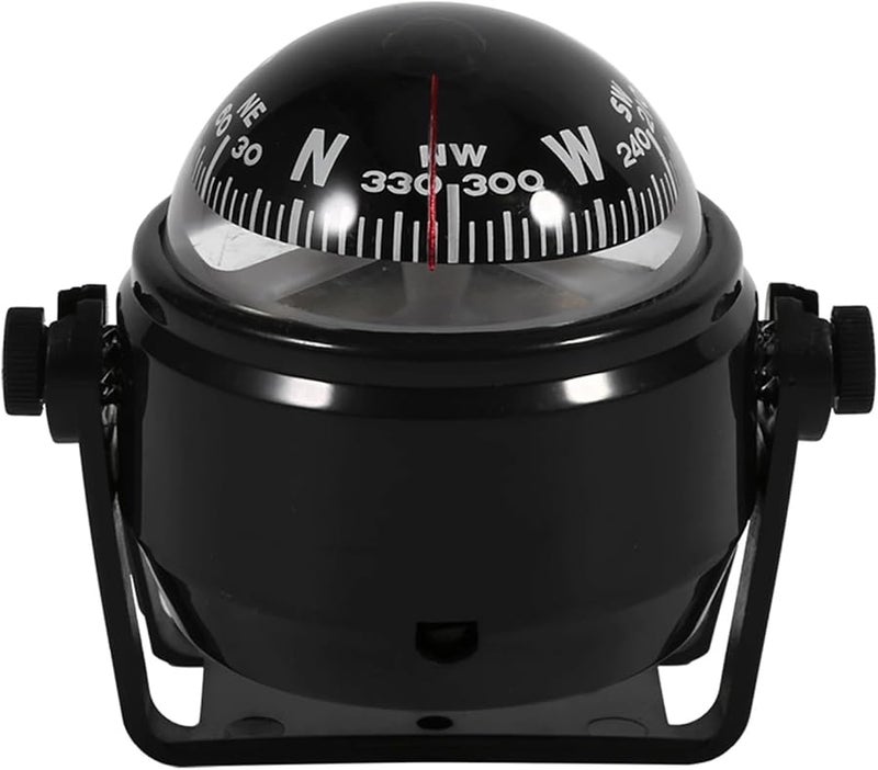 Black Boat Compass 2 PCS Marine Electronic Digital Compass with Bracket Mount - Image 2