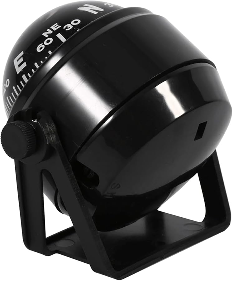 Black Boat Compass 2 PCS Marine Electronic Digital Compass with Bracket Mount - Image 5