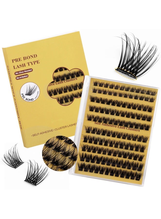 120 Clusters No-Glue Individual Lashes with Tweezers | Fluffy Wispy Volume False Eyelashes for Natural Curl - Image 2