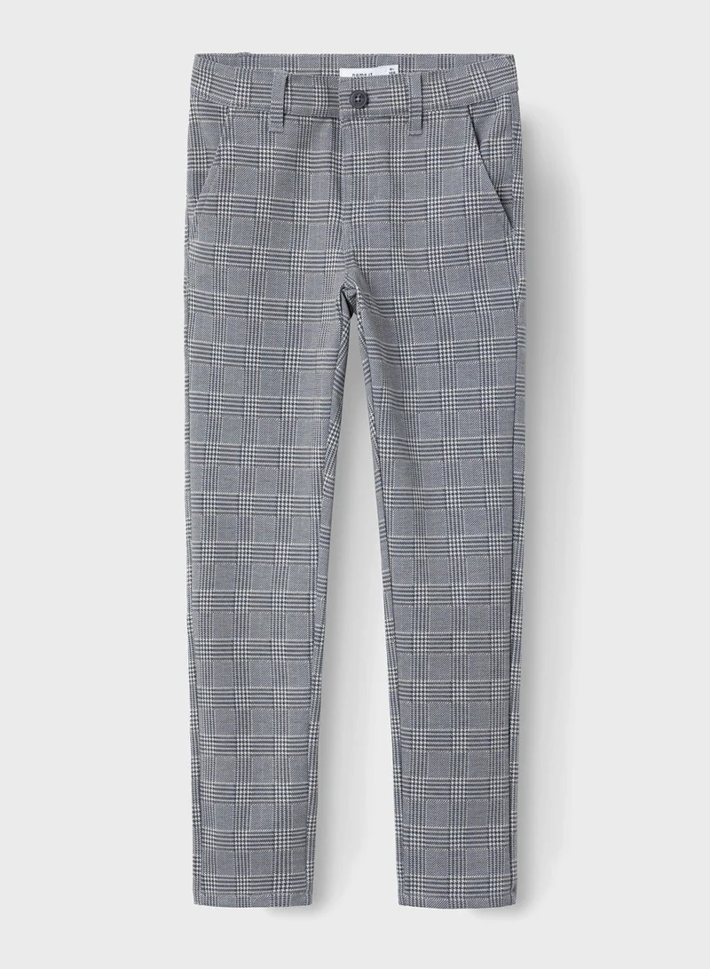 NAME IT Kids Checks Slim Fit Pant