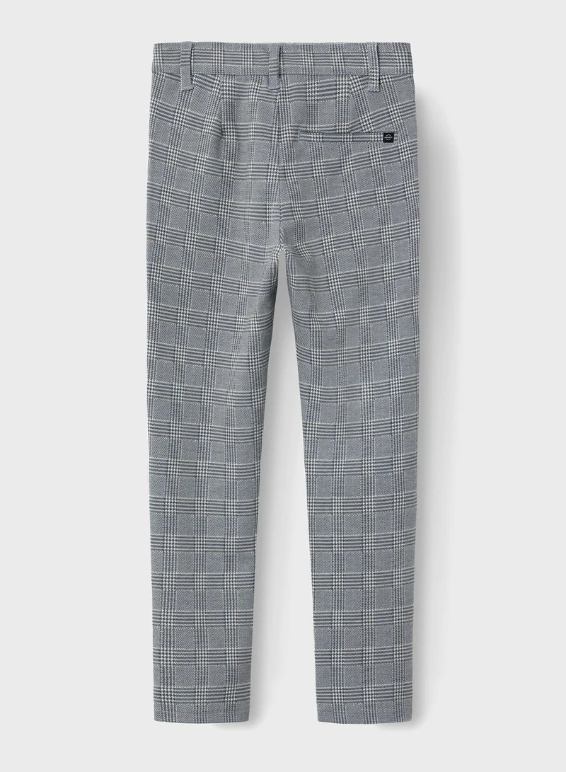 NAME IT Kids Checks Slim Fit Pant