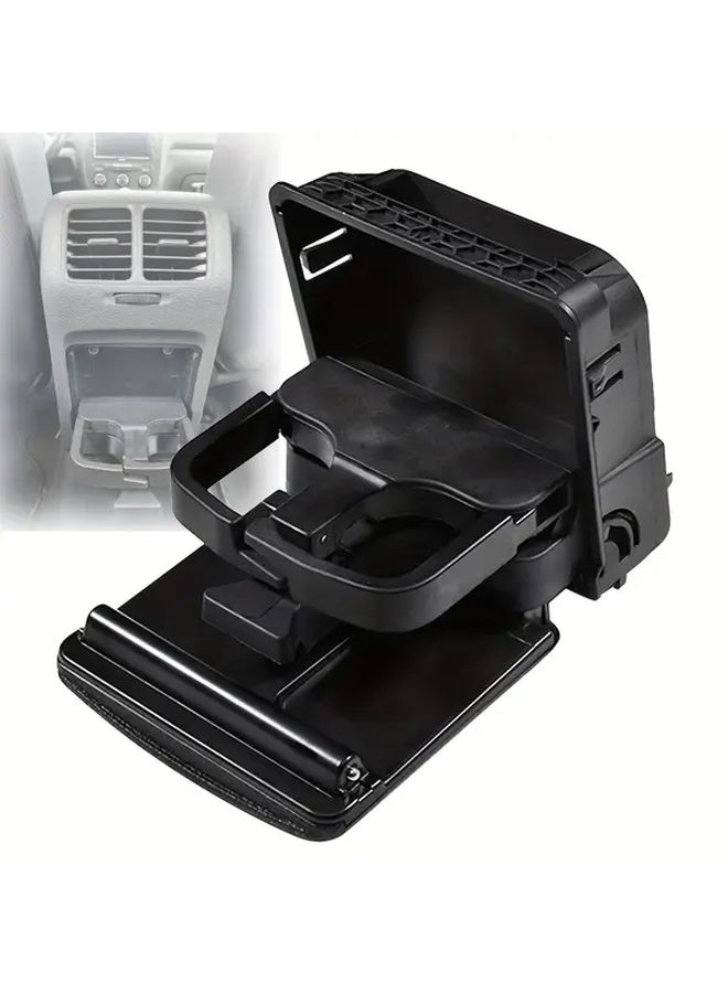 Premium Black ABS Center Console Cup Holder Compatible With 1K0862532 For VW Jetta Golf MK5 MK6 2006 To 2011 - Image 2