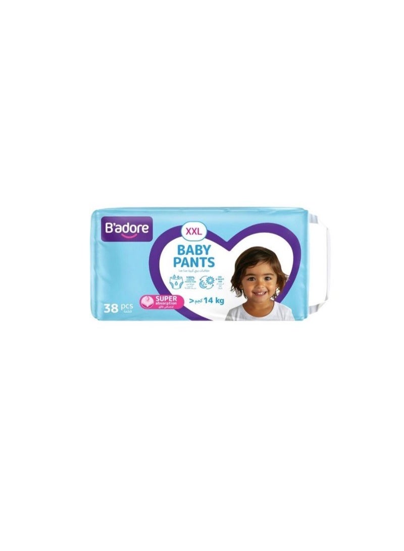 Baby Diapers Pants, 38 pcs XXL