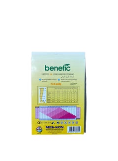 MES-KON LONG VARICOSE STOCKING , ELASTIC SOCKS WITH SILICONE  (OPEN TOE ) Compression 25-35mmHg  - Image 2