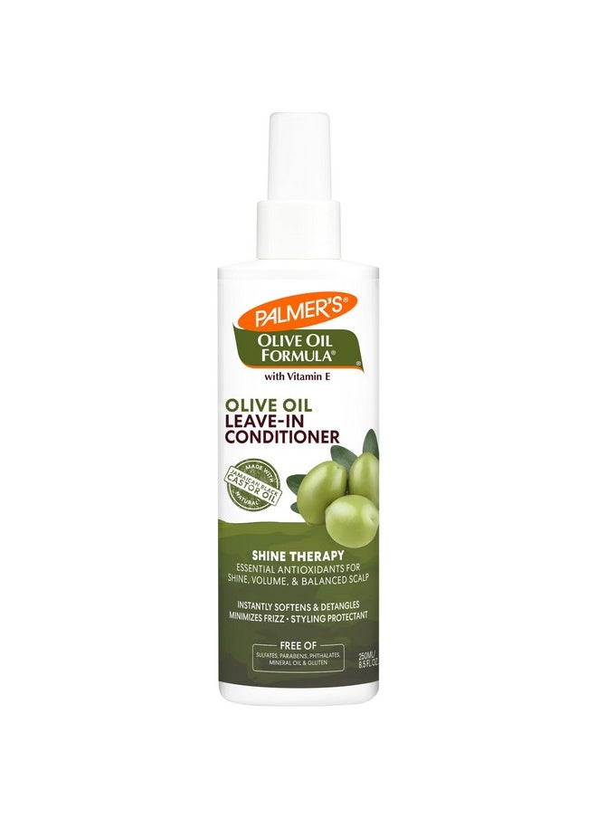 PALMER'S Palmer's Olive Oil Formula Leave In Conditioner Spray, Shine Therapy, Instantly Detangle, Soften and Smooth Textured and Curly Hair, 8.5 Ounces  - Image 1