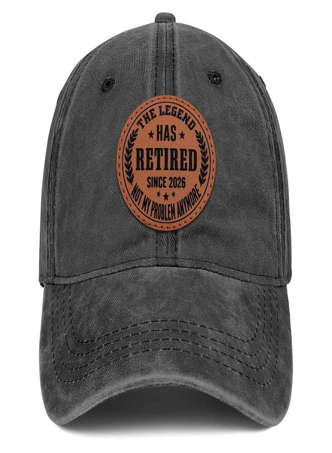 Supload 2026 Retirement Hat Retirement Gifts for Men Women The Legend Has Retired Gifts for Men Happy Retirement Gift Black - Image 1
