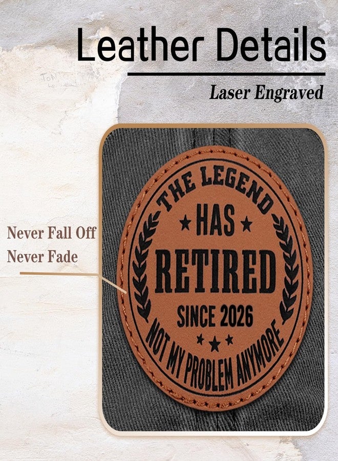 Supload 2026 Retirement Hat Retirement Gifts for Men Women The Legend Has Retired Gifts for Men Happy Retirement Gift Black - Image 2