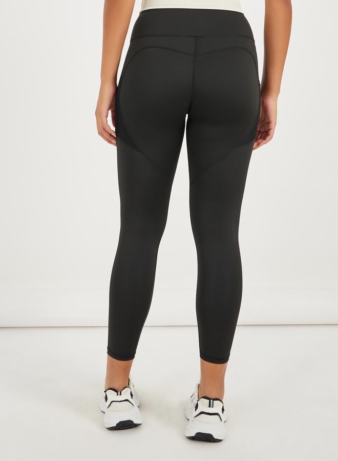 ستايلي اكتيف ليجنز بخصر عريض وجيب شبكي جانبي - Image 4