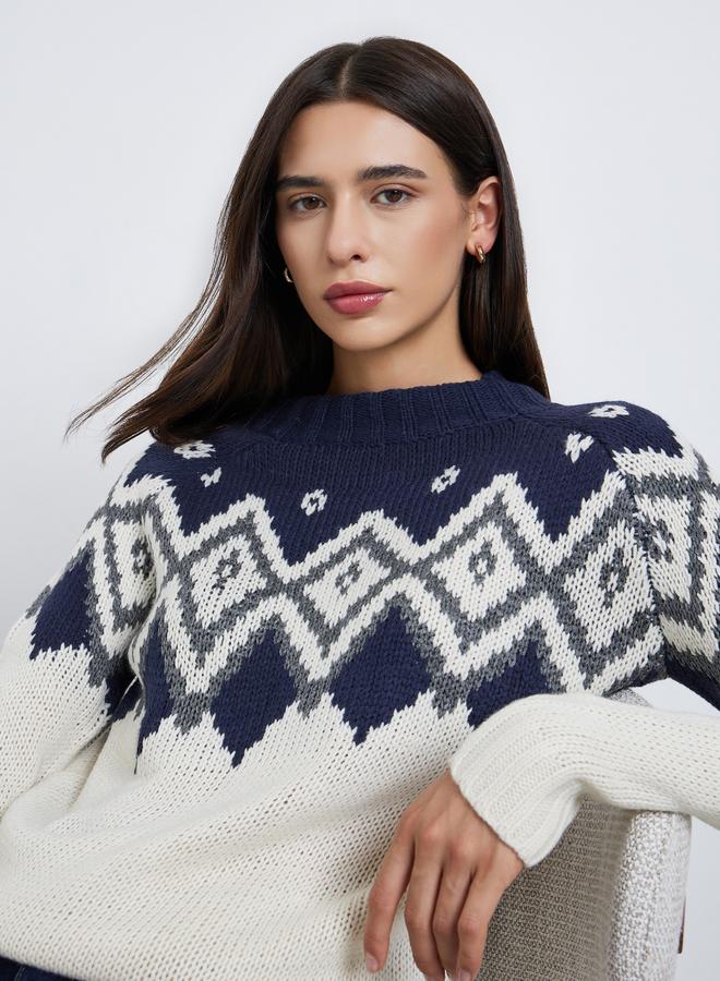 ستايلي كنزة محبوكة فضفاضة - Image 1