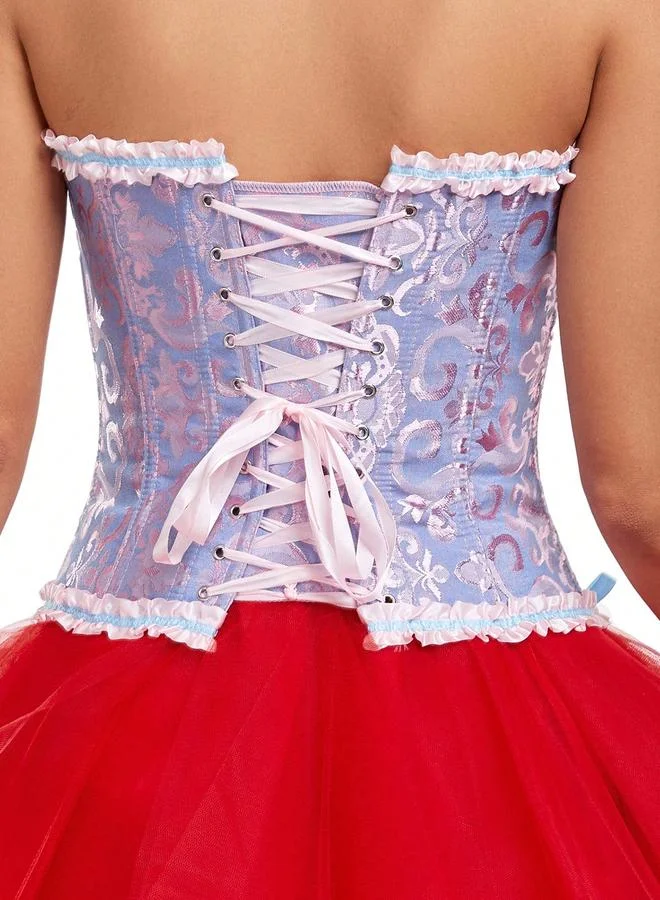 Take Two Jacquard Body Corset Shaping Top with Bow Detail