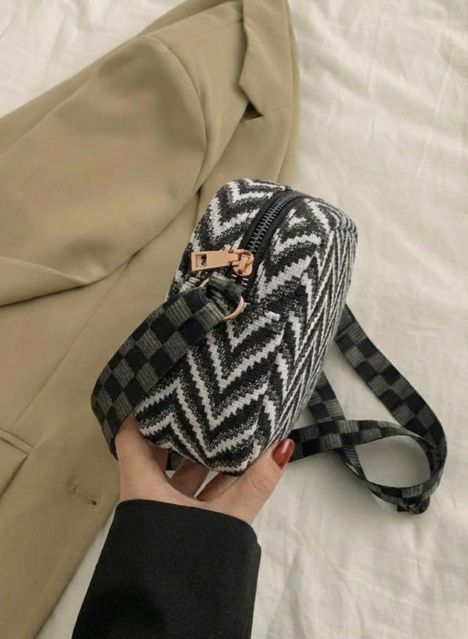 LIKE STYLE Women’s Ethnic Canvas/Jute Sling Bag | Printed Eco-Friendly Crossbody Shoulder Bag | Lightweight Everyday Casual Handbag (White) - Image 3