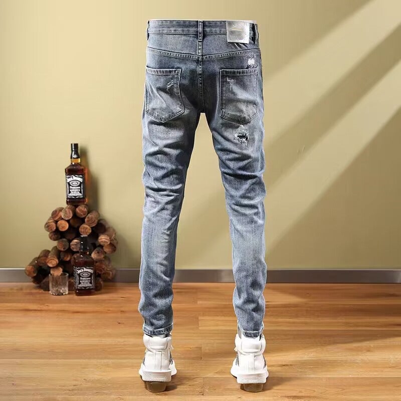 Unisex Casual Daily Denim Jeans - Image 4