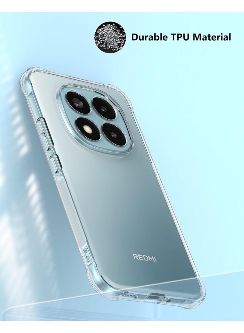 Clear Case for Xiaomi Redmi Note 15 Pro 5G, Crystal Clear, Anti-Scratch, Full Camera Protection, Drop Protection, Shockproof, TPU for Redmi Note 15 Pro - Image 4