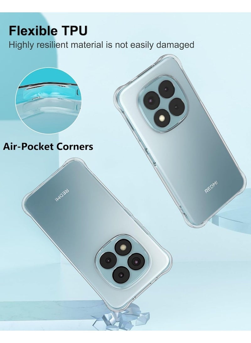 Clear Case for Xiaomi Redmi Note 15 Pro 5G, Crystal Clear, Anti-Scratch, Full Camera Protection, Drop Protection, Shockproof, TPU for Redmi Note 15 Pro - Image 5