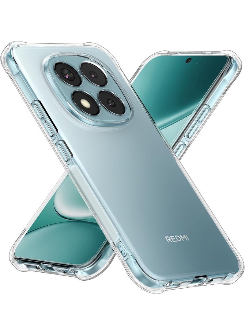 Clear Case for Xiaomi Redmi Note 15 Pro 5G, Crystal Clear, Anti-Scratch, Full Camera Protection, Drop Protection, Shockproof, TPU for Redmi Note 15 Pro - Image 1