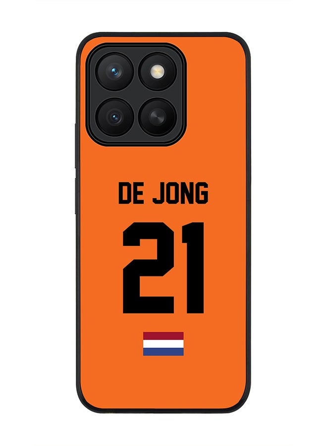 Stylizedd For Honor X8c Case,Slim fit Camera Protection, Shockproof Thin Phone cover  - Football - Netherlands - De Jong