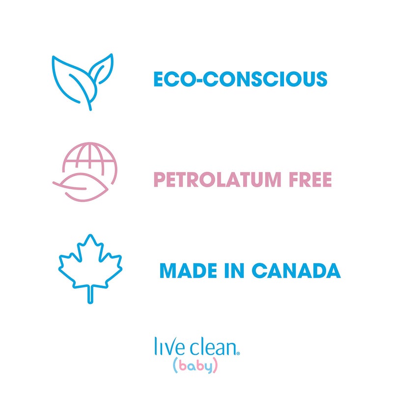 Live Clean Baby TEARLESS SHAMPOO & WASH Organic Eco Friendly 750 ml (25 fl oz) - Image 3