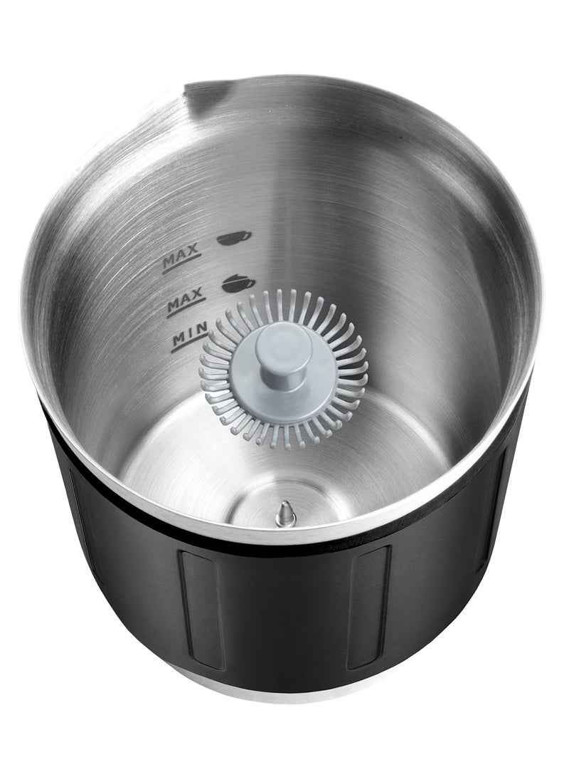 كاتلر Catler Milk Frother 4-in-1   MF 621– Hot & Cold Foam Maker, Hot Chocolate & Milk Heater, 250ml Frothing / 400ml Heating Capacity, Matte Black Stainless Steel, Auto Shut-Off - Image 3
