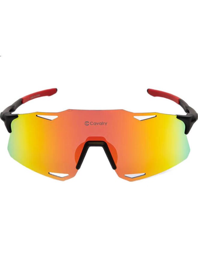 Cavalry Polarized Cycling Sunglasses For Men And Women, Outdoor Running Goggles Equipment For Road Bikes, Black - Image 1