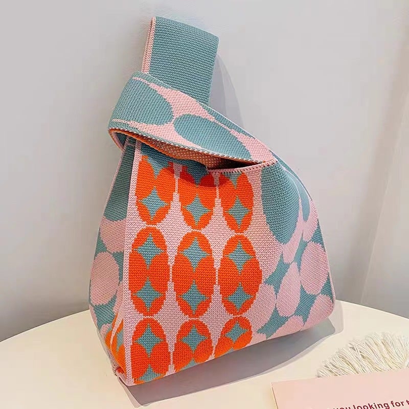 Knitted Handbag Bag Women'S Handbag Hand Gift 100-Day Banquet Vest Bag Knitted Bag Knitted Bag Factory - Image 1