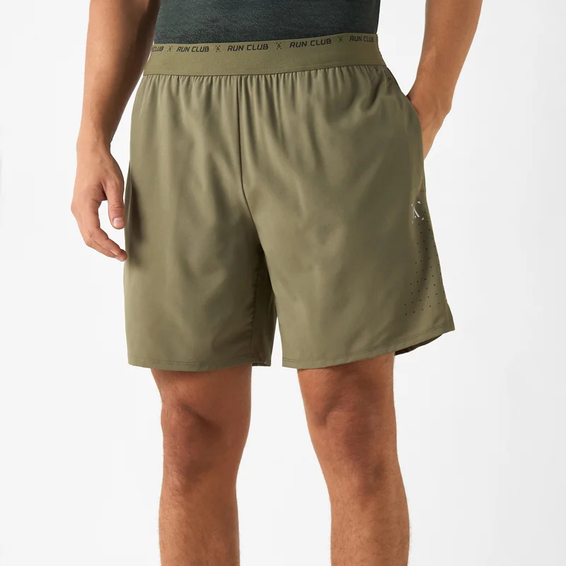 Shorts with Elasticated Waistband and Pockets